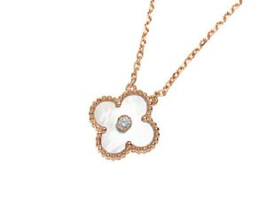 ヴァンクリーフアーペルアルハンブラネックレスイエローゴールド1P[1]