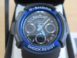 1002カシオ G-SHOCK クロノグラフ 20気圧防水 AW-591