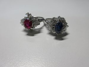 ルビーの指輪とサファイアの指輪をお買取り致しました大吉鶴見店です。