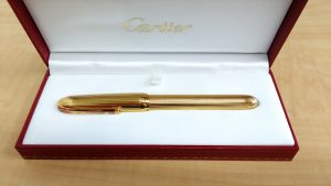 カルティエ 万年筆 ゴールドカラー