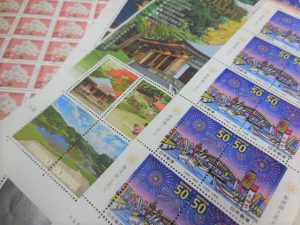 191226切手シートもバラ切手も　大吉大橋店へ。