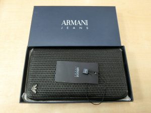 ARMANI・JEANS・アルマーニジーンズ・長財布・メンズ・ラウンドファスナー