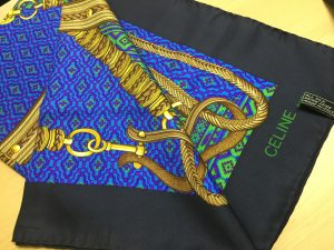 CELINE セリーヌ シルクスカーフ