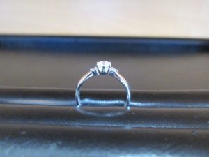 Pt900リング D0.213ct Dカラー VVS1 メレーダイヤ0.05ct