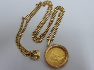 金貨のペンダント お買取り致しました。買取専門店大吉ゆめタウン中津店(大分県)です。