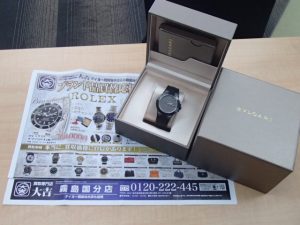 高級ブランド腕時計をお買取！ブルガリの製品なら大吉霧島国分店におまかせくださいね♪