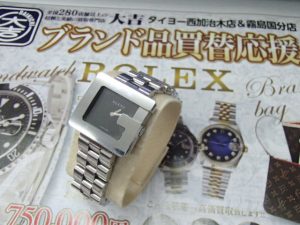 大人気ブランド・グッチの腕時計は大吉霧島国分店が高く買取致します！