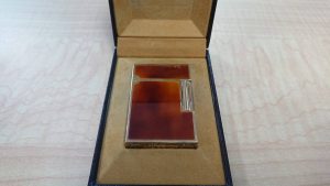 S.T.Dupont デュポン ギャッツビー ゴールド 漆 赤茶色 ガスライター