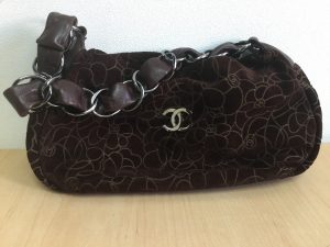 CHANEL シャネル カメリア チェーンショルダーバッグ ダークブラウン