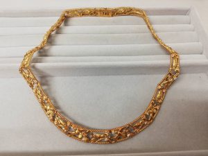 K18　ネックレス　メレダイヤ