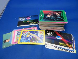 本日はテレホンカードを沢山お持ち頂きました。