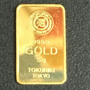 徳力 TOKURIKI 純金 5g ゴールドバー