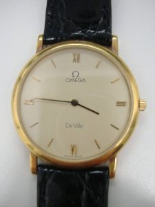 大吉鶴見店でオメガの金無垢時計をお買取り致しました