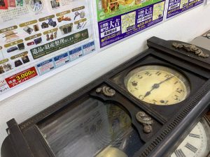 ゼンマイ式の掛け時計も姶良市・買取専門店大吉タイヨー西加治木店なら買取します！しかもアンティーク品は高価買取も実現中！