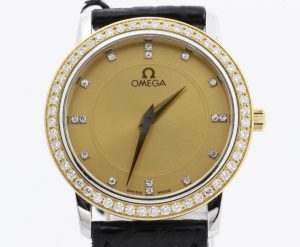 OMEGA ダイヤベゼル腕時計