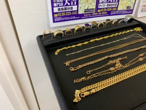 金相場ダイレクトにご反映!そしてメッキもためらいなくおまかせ!姶良市・買取専門店大吉タイヨー西加治木店ならアクセオールOK買取中!