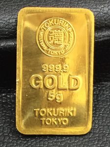☆金のインゴット5g☆を買取りました。大吉草加店です。