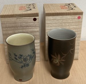 佐渡 無名異焼 赤水窯 フリーコップ 伊東赤水作(人間国宝)