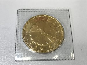 大吉国立店で天皇陛下御在位10万円金貨をお買取りしました!!