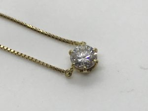 ダイヤモンドの金のネックレスをお買取りしました大吉国立店です!!