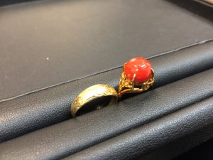 ☆サンゴ付きリング☆のお買取りなら!大吉アトレ取手店へ!