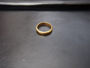 金の指輪をお買取り致しました大吉鶴見店です。