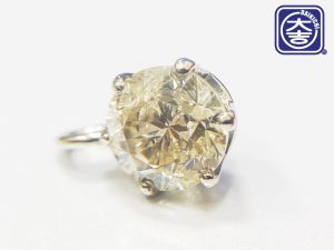 1ct超 ダイヤモンド】 大ぶりなダイヤのネッ