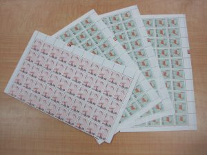 100枚切手シートのお買取りを致しました。買取専門店大吉ゆめタウン中津店(大分県)です。