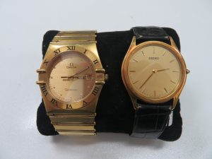 オメガコンステーション・SEIKOクオーツ　紳士腕時計お買取りさせて頂きました。