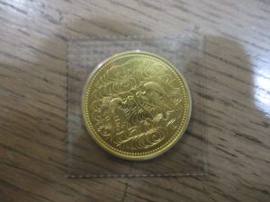 大吉 武蔵小金井店 御在位10万円金貨の画像です