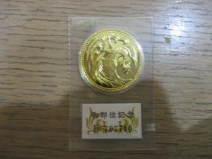 大吉 武蔵小金井店 御即位10万円金貨の画像です