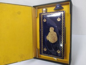 久留米 カミュ ナポレオン ブック ブルー 青 陶器ボトル