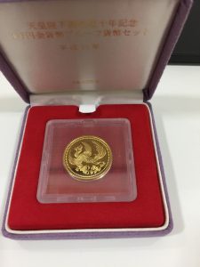 1万円金貨を買取させていただいた大吉イオンタウン鈴鹿店です！