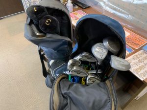 玄関隅に使わずそのまま…なゴルフ用品は、埃を取らずも◎!そのまんまで姶良市・買取専門店大吉タイヨー西加治木店へどうぞ!