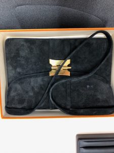 エルメス　スウェードショルダーバッグ