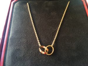 Cartierカルティエ　ベビーラブネックレス　PG