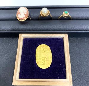 貴金属 金 プラチナ 小判 K18 Pt900