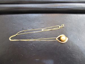 大吉 武蔵小金井店 K18パールダイヤネックレスの画像です