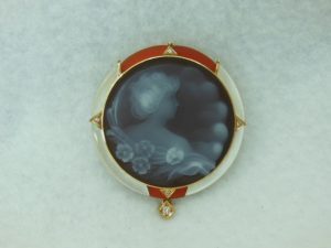 K18枠のメノウカメオをお買取りいたしました!!大吉松江店