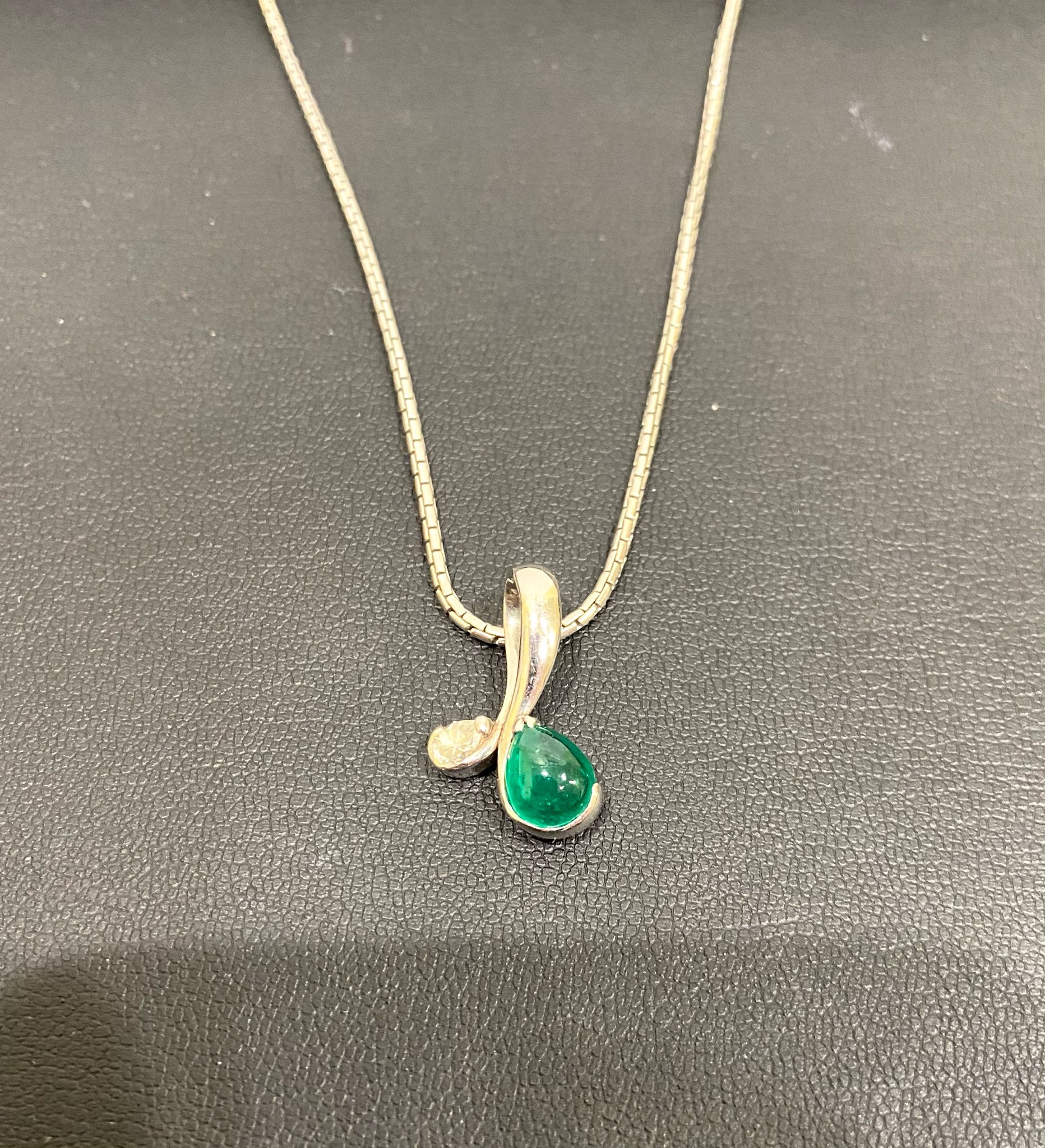 プラチナ pt900 ダイヤモンド 色石 ネックレス