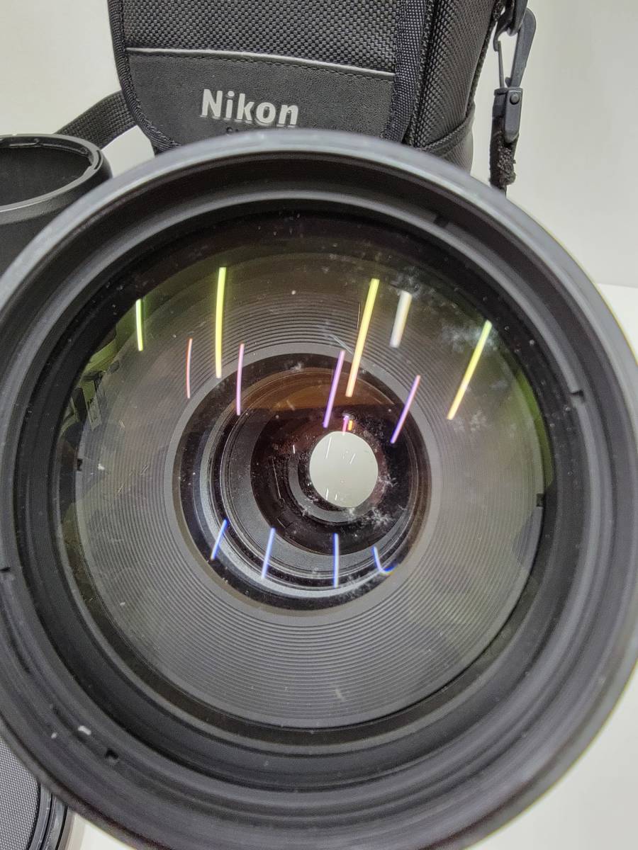 一眼レフ用の望遠レンズ、レンズがカビだらけのジャンク品