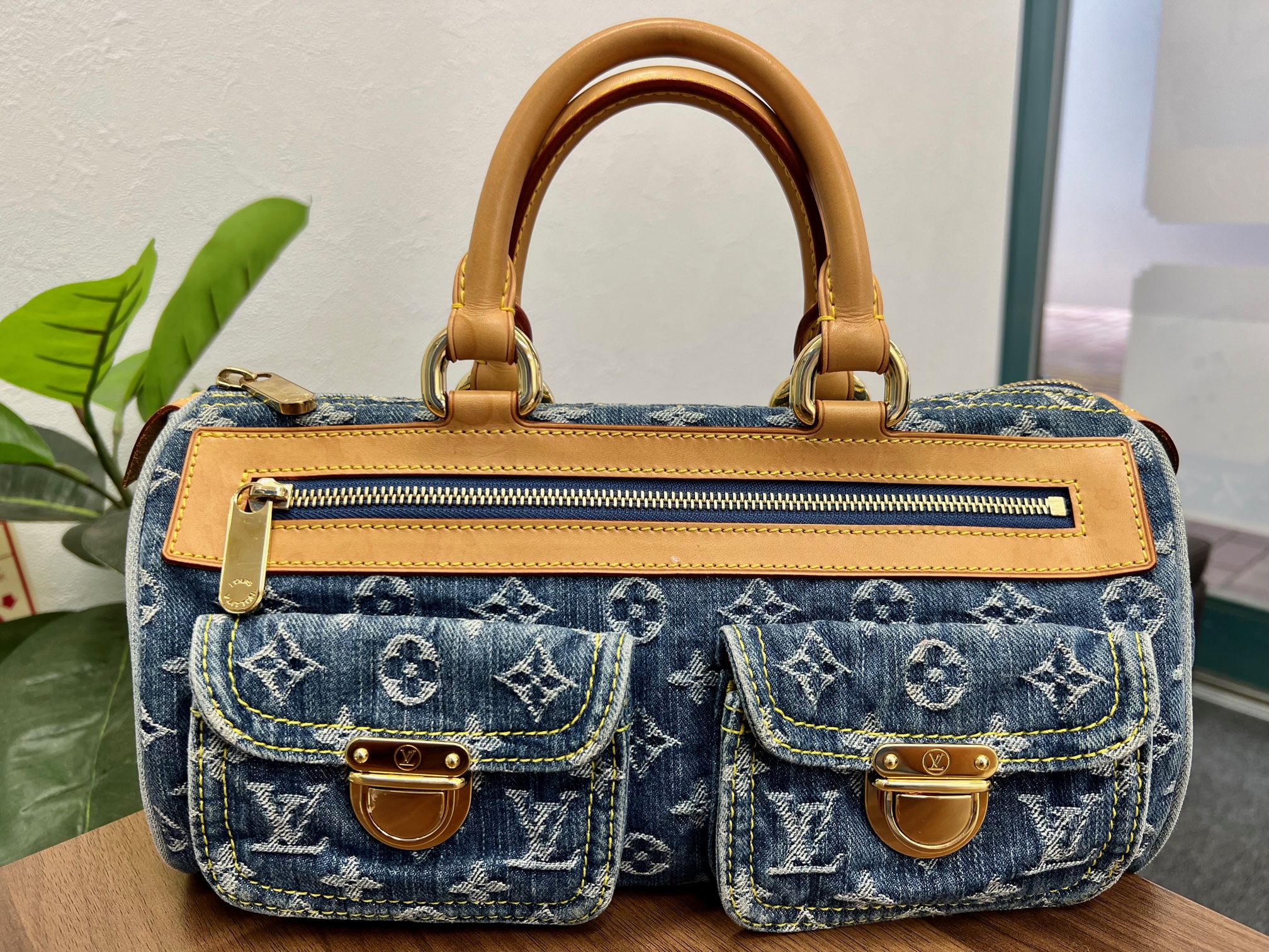 ルイヴィトン、モノグラムデニム ネオスピーディ