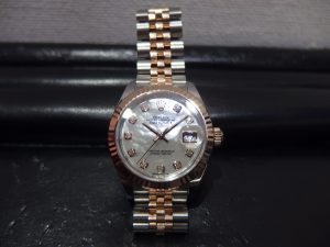 ロレックス デイトジャスト レディース 10P新ダイヤを売るなら関内伊勢佐木町の買取大吉 カトレヤプラザ伊勢佐木店