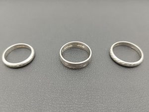 3つのプラチナリング