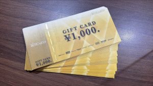 ゼビオグループギフトカードの買取は大吉エスモール鶴岡店!!お任せください!