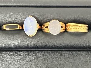 K18 ゴールドリング 4つ