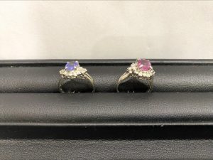 色石 プラチナ pt900 リング 貴金属