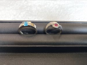 色石 プラチナ pt900 リング 貴金属