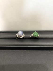 色石 プラチナ pt900 リング 貴金属