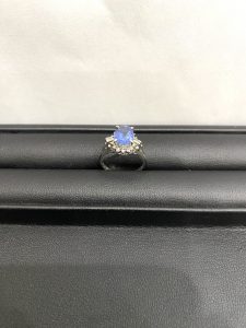 色石 プラチナ pt900 リング 貴金属